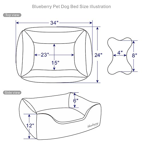 Blueberry-Pet-Fully-Removable-Washable-Dog-Bed-Heavy-Duty-Dog-Bed-wDurable-YKK-Zippers-Super-Soft-Dog-Beds-for-Medium-Dogs-in-Baby-Blue-and-Beige-Color-Cozy-Dog-Bed-Durable-Dog-Bed Blueberry Pet Fully Removable Washable Dog Bed Heavy Duty Dog Bed wDurable YKK Zippers Super Soft Dog Beds for Medium Dogs in Baby Blue and Beige Color Cozy Dog Bed Durable Dog Bed