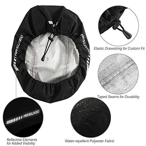 KKmoon Capa impermeável para capacete de bicicleta com faixa reflexiva Capacete para bicicleta de ci
