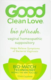 Good Clean Love BiopHresh Vaginal Homeopathic Suppository, Bacterial Vaginosis Treatment for Women, Relieves Itching & Irritation, Promotes Urinary Tract Health, 10 Capsules
