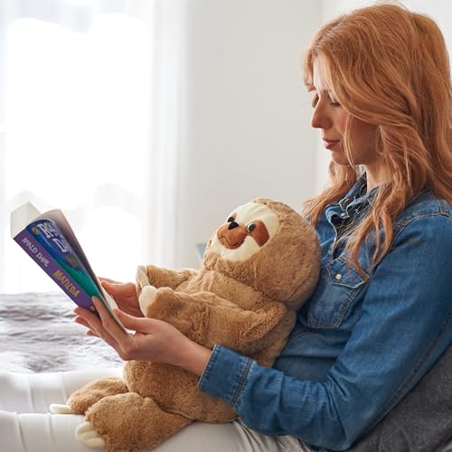 Image of ODOXIA Big Weighted Animals for Anxiety 5lb Sloth | Stuffed Weighted Plush for Kids, Adults | Weighted Stuffed Animals | Weighted Plushies | Weighted Plushie
