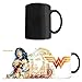 Morphing Mugs DC Comics Justice League (Wonder Woman) Ceramic Mug, Black