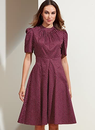 Vogue Patterns V1862B5 Misses Dress B5 (8-10-12-14-16), Mehrfarbig