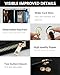 Sunpour Small Wristlet Wallets for Women Keychain Wristlet Wallet RFID Blocking Key Chain Wallet With Zipper Coin Pocket,2 Id Window(Black)