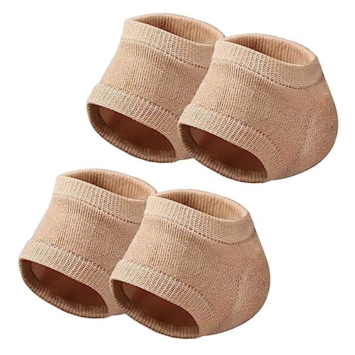 NOLITOY Moisturizing Gel Socks for Women Anti- Toeless Heel Sleeves for Cracked Heels