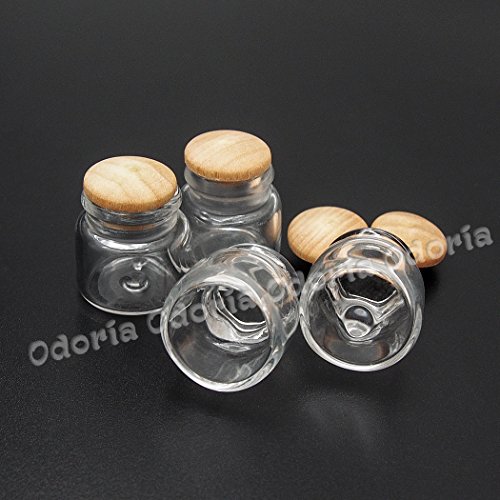 Odoria 1/12 Miniature Glass Jars 4Pcs Dollhouse Decoration Accessories #TOP3