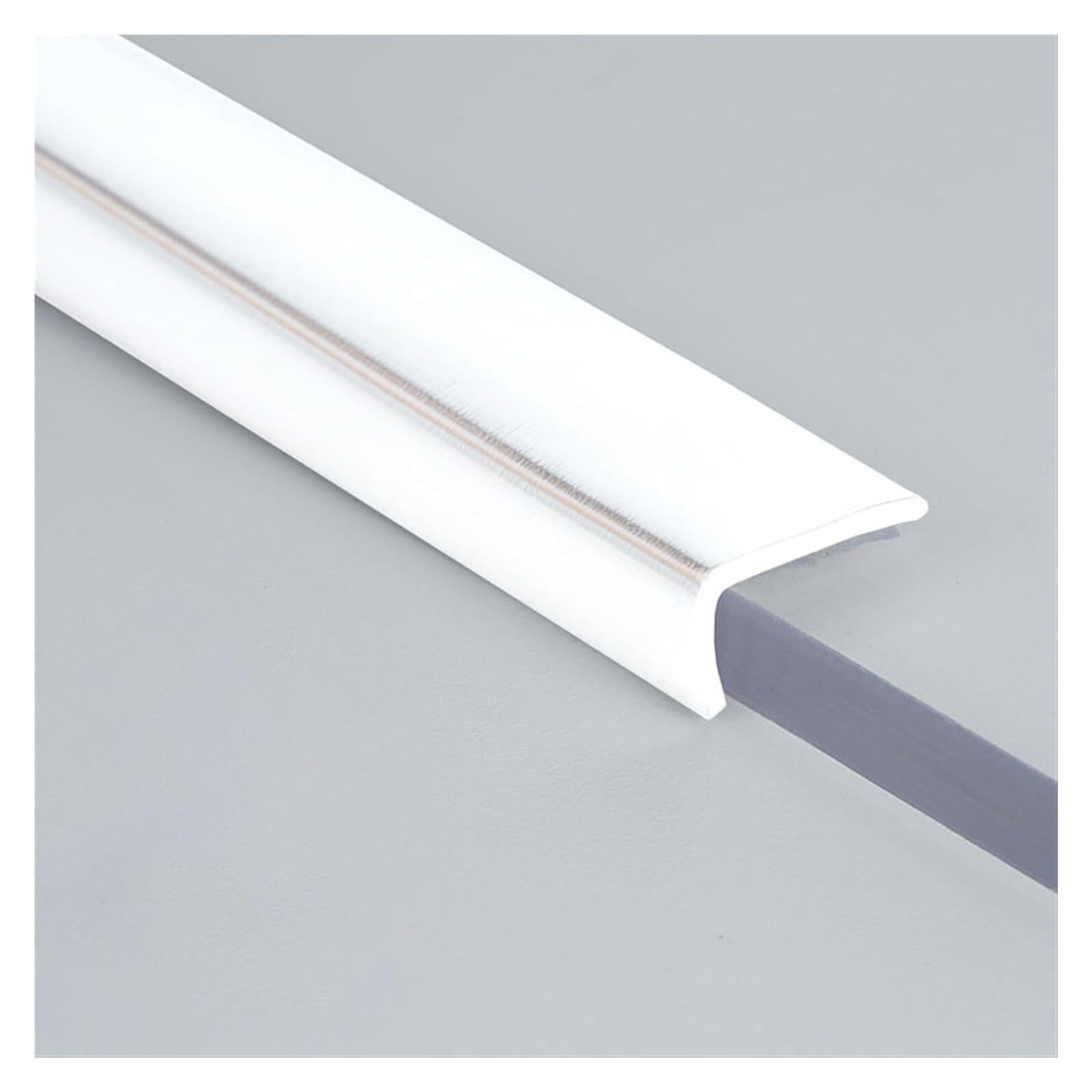Self Adhesive Moulding Trim,Wall Trim Self-Adhesive Edging Strip Flexible Trim, L-Shape Outside Corner Tile Moulding Furniture Decoration(White,6m/20ft)