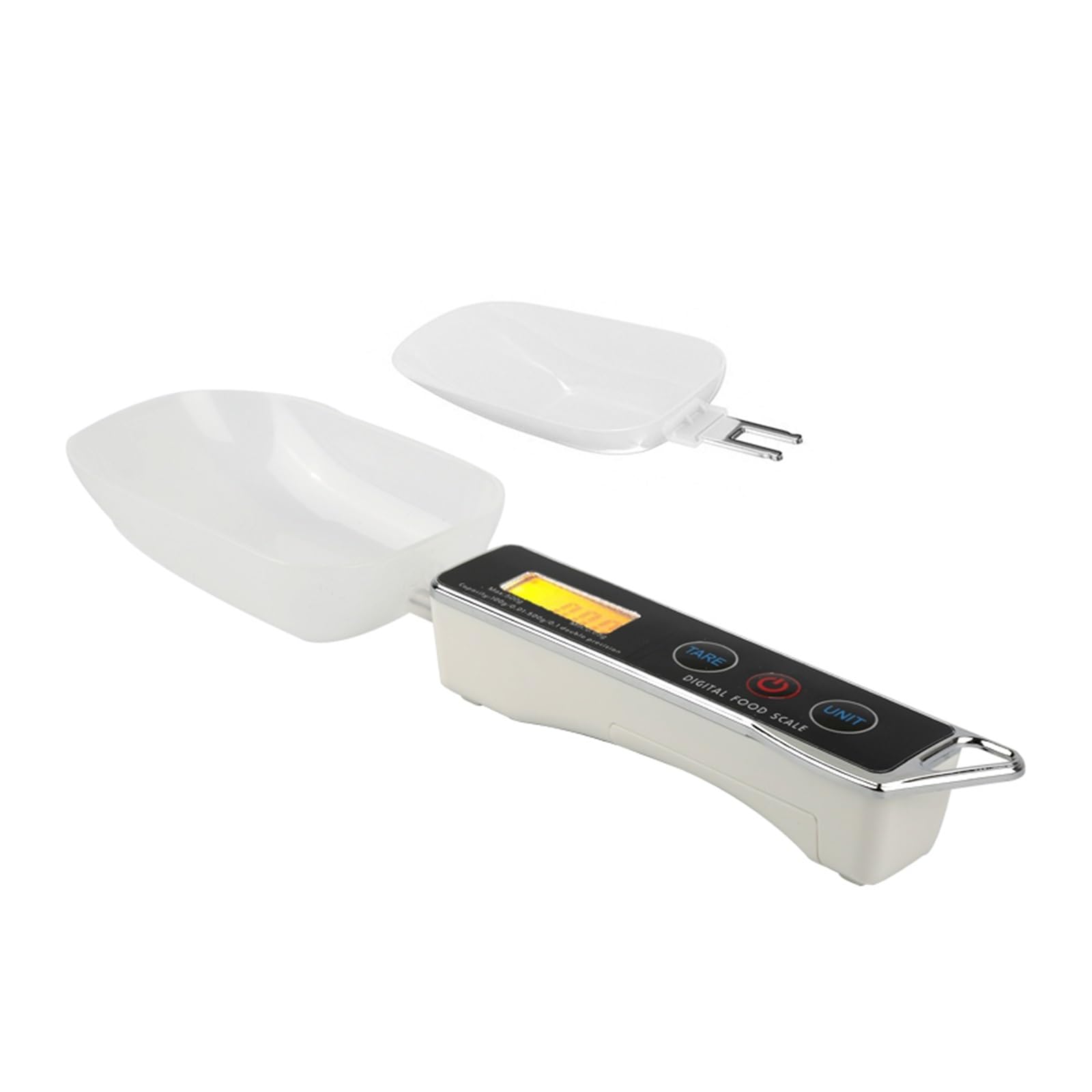 30/80ml Łyżki Do Żywności Skala Wyświetlacz LCD Miarki Przypraw Kuchnia Palona Kawa Waga Akcesoria DokłAdny Pomiar(White)