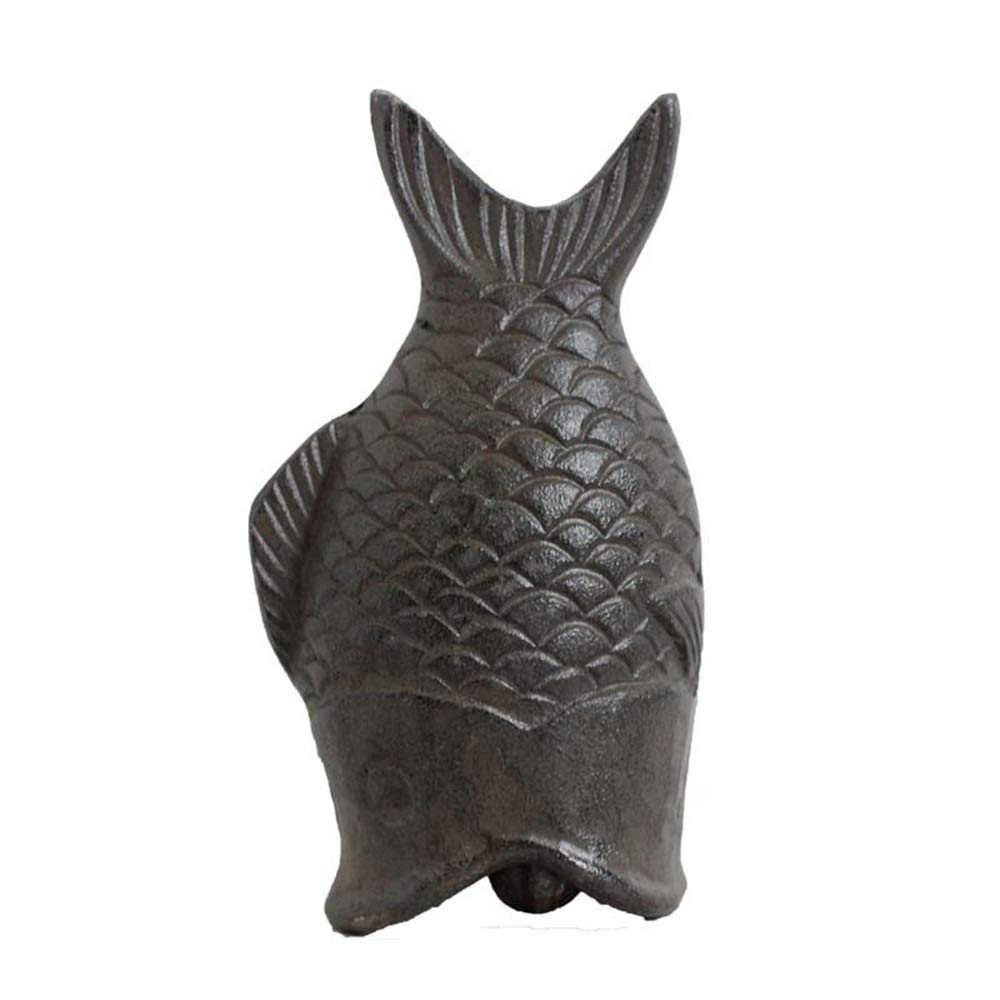 Door Bell Retro Wrought Iron Decoration Cast Crafts Pantou Wall Hanging Wooden