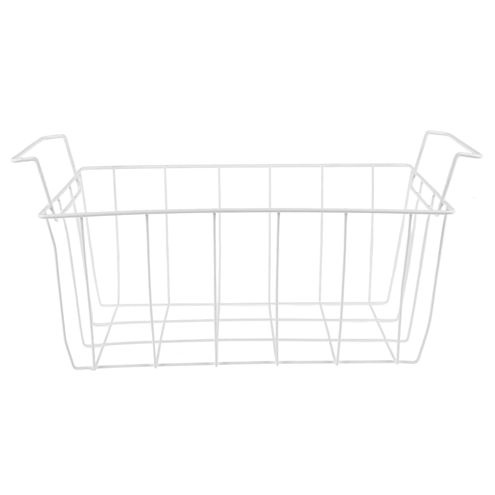 Cesta para Congelador Horizontal Gran Capacidad de Acero, Blanco