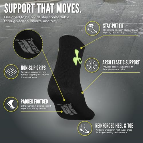 Image of Under Armour boys Multi Pack Quarter Sock