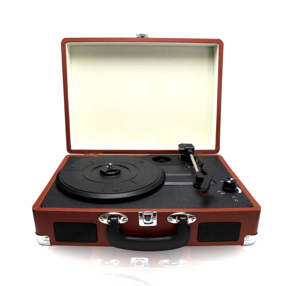 METRONIC 477181 - Piastra in vinile vintage 33, 45 e 78 giri 2 altoparlanti