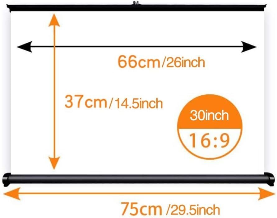 Écran de projection de bureau compact 30" élimine les reflets pour mini projecteur - 7