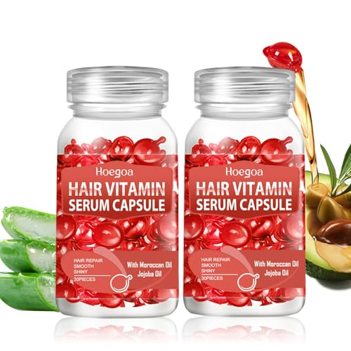 Hair Treatment Serum, Hair Vitamin Serum Capsule,angereichert mit marokkanischem Argan- und Avocadoöl, reich an Vitaminen A, C, E und Pro B5, kein Ausspülen nötig, für alle Haartypen (normal, Frisch2) Hair Treatment Serum, Hair Vitamin Serum Capsule,angereichert mit marokkanischem Argan- und Avocadoöl, reich an Vitaminen A, C, E und Pro B5, kein Ausspülen nötig, für alle Haartypen (normal, Frisch2)