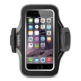 Belkin Slim-Fit Plus Armband for iPhone 6/6s, Fitbit Alta, Fitbit Blaze and Fitbit Charge HR (Black/Gray)