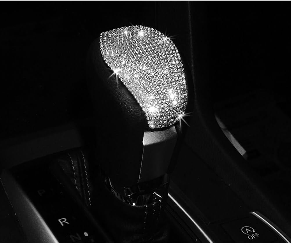 Thor-Ind Bling Interior Accessories Gear Shift Knob Cover Trim for Honda Civic 2016 2017 2018 2019 2020 2021
