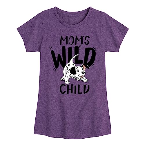 Disney - 101 Dalmatians - Moms Wild Child - Toddler and Youth Girls Short Sleeve Graphic T-Shirt