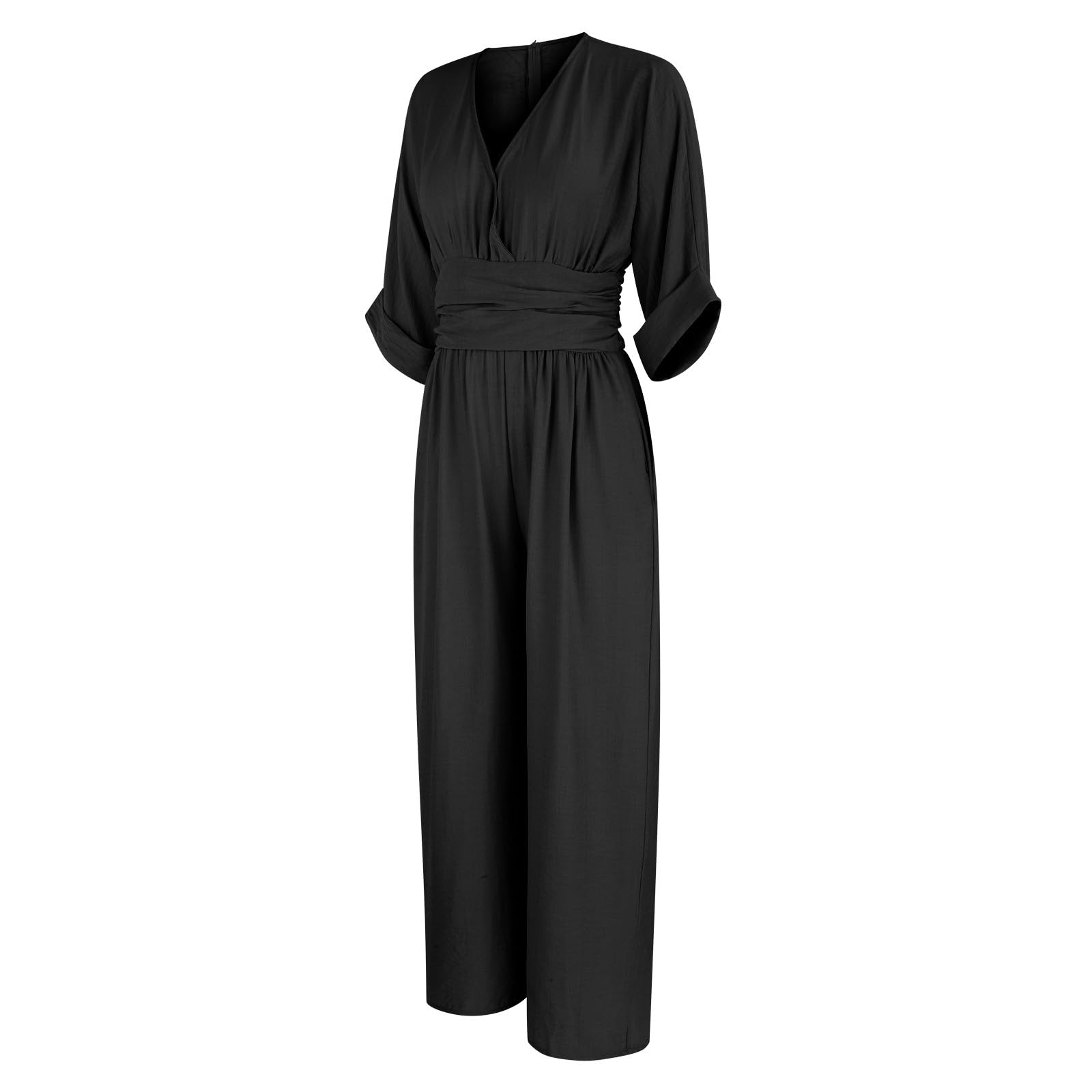 Generisch Mono Mujer Elegante Con Mangas Mono Cuello En V Festivo