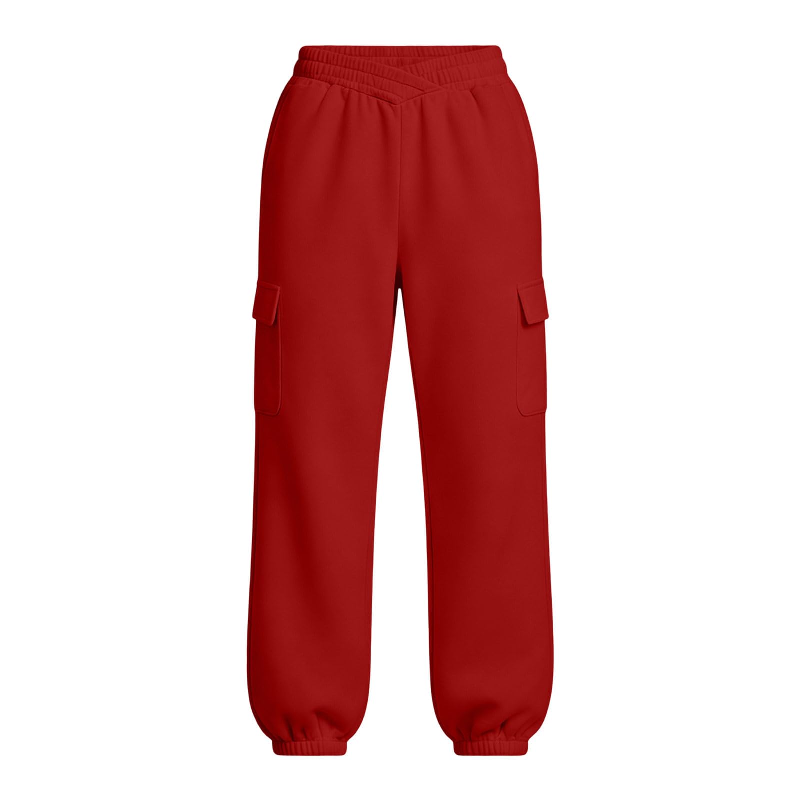 Pantaloni Sportivi Donna Pantaloni Baggy con Tasche Morbidi e Comodi Pantalone Jogger in Cotone Larghi e Leggeri Pant Lunghi Tinta Unita Pantalone Tuta con Coulisse per Allenamento Jogging Fitness