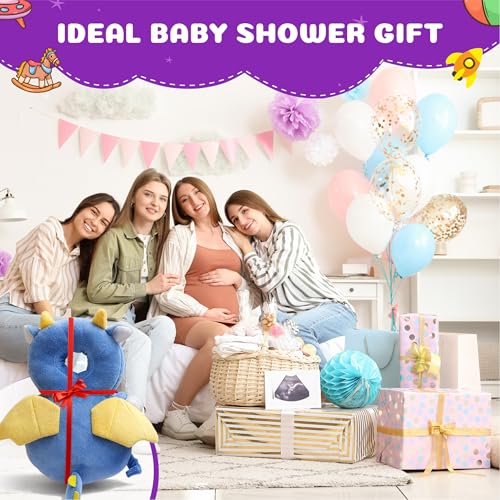 Image of HippoBaby Baby Head Protector Backpack, Soft & Breathable Cushion for Toddlers, Adjustable Straps, Cartoon Safety Pillow for Crawling & Walking, Infant Protection for Head & Back (Butterfly)
