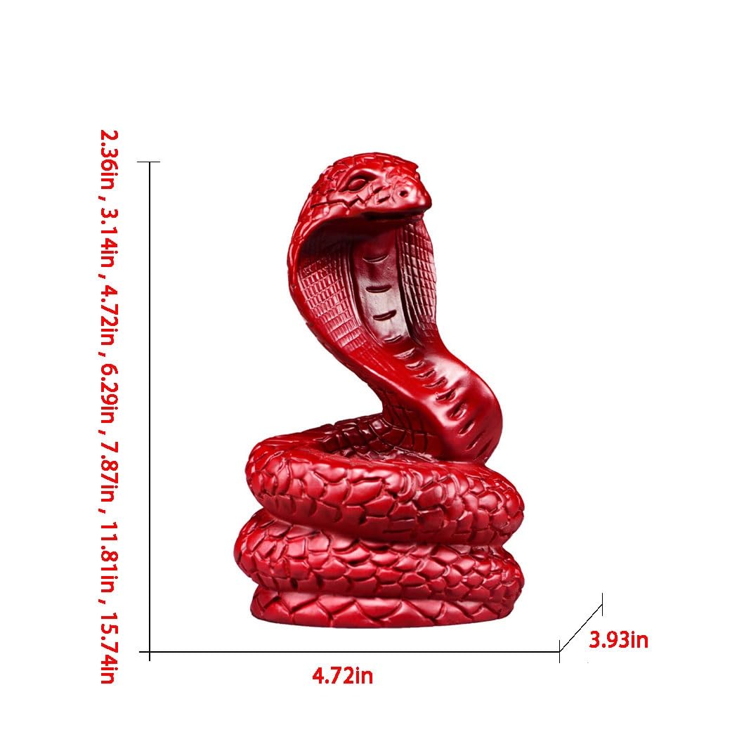 Dekoracja biurowa drewniana rzeźba w kształcie węża ozdoby z litego drewna kobra dom salon dekoracja mahoń rzemiosło salon dekoracje stołu (40 cm)