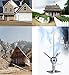 DSLED Lightning Rods for Home, House Roof Kit, Detachable Protection Equipment System Roofs Schools Villas Factories Hospitals Towers Farms (Size : Height 60cm), OneColor