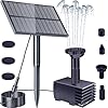 Biling Solar Water Pump Outdoor Upgraded Solar Fountain Pump Kit with Stake Solar Powered Water Pump for Bird Bath Garden Backyard Pool Fish Tank