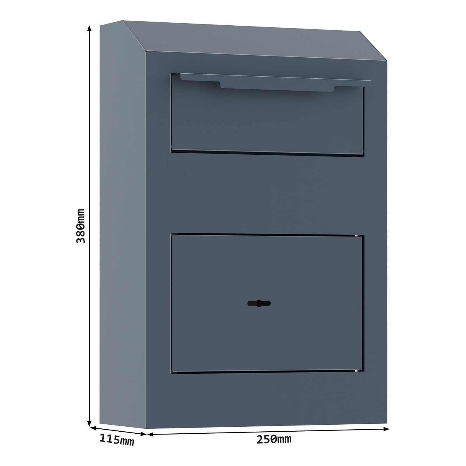 Profirst Epsilon petit coffre-fort Matériel de fixation inclus Serrure à double panneton avec système anti pèche.