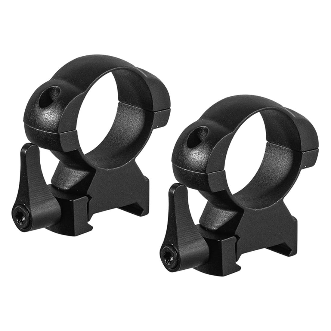 2PCS 30MM Anillas para miras ópticas Liberación rápida 20MM Rail Base 50MM Alto