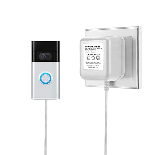Transformador de 24 voltios, termostato adaptador de corriente de cable C de 500 mA, compatible con Nest, Ecobee, Sensi, timbre Honeywell y