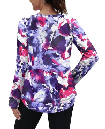 Image of XIEERDUO Women's Workout Tops Long Sleeve Shirts Sun Protection UPF 50+ Quick Dry Shirts for Hiking Running S-3XL