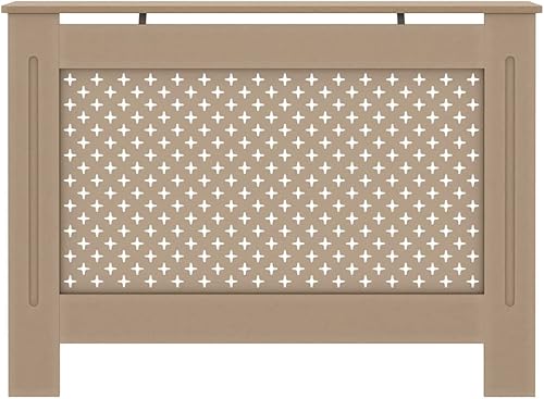 Miniatura 23 de 2 piezas de MDF para el hogar, calentador de sala de estar, soporte lateral para calefacción, cubierta de radiador, estante de gabinete de