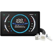 Speedometer Motorcycle 12V Universal Digital Speedometer Dashboard with Temperature Gear 199km/h Motor Instrument