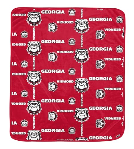 Proformance Home NCAA Georgia Bulldogs Homefield Flipped Wordmark Ultra Cozy Blanket