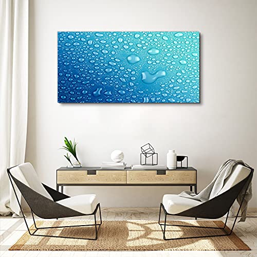 Tableau d'intérieur 120x60cm impression toile gouttes d'eau art moderne