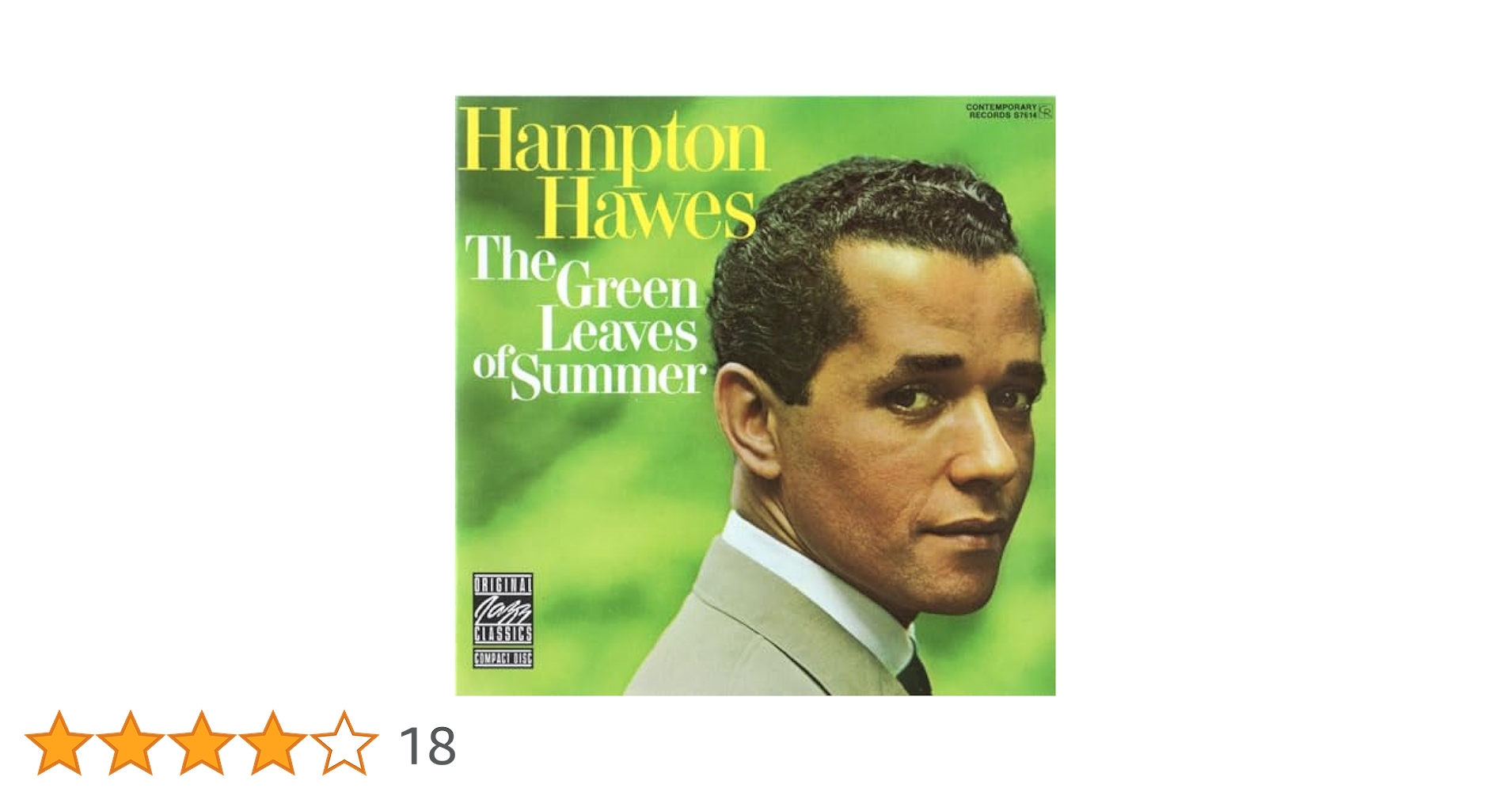 米LP Hampton Hawes Green Leaves Of Summer S7614 CONTEMPORARY RECORDS /00260 Hampton Hawes – The Green Leaves Of Summer – Vinyl (LP