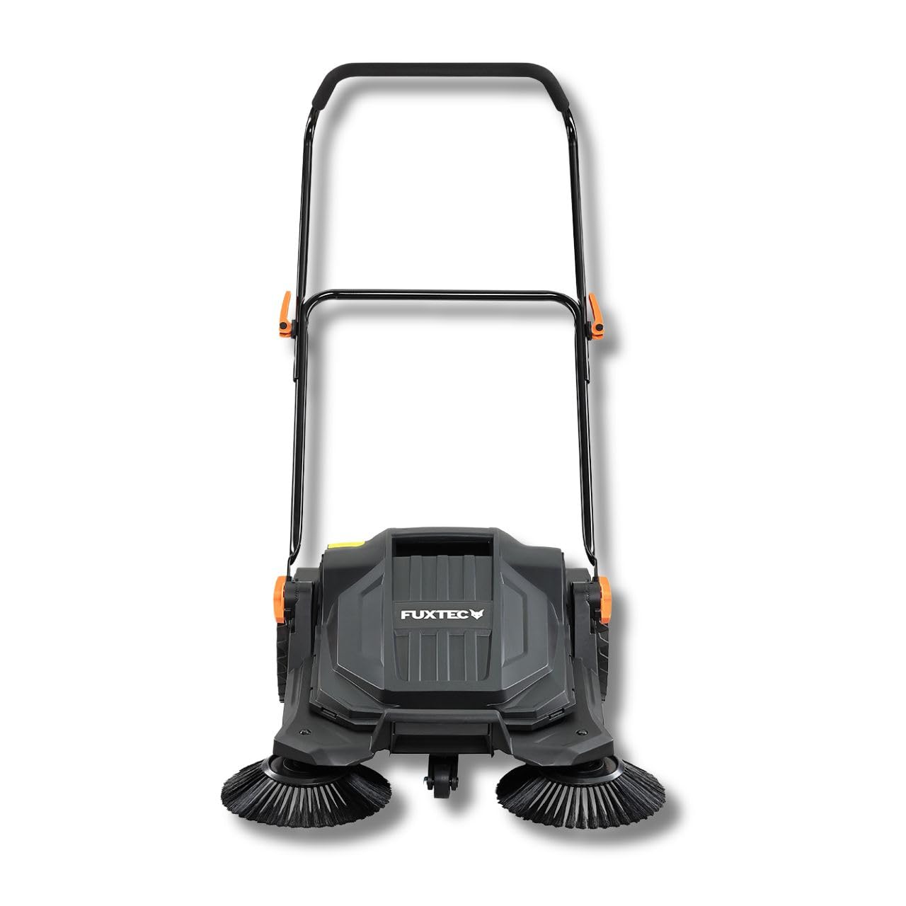 FUXTEC Spazzatrice manuale potente FX-​HK65 – ideale per aree esterne medio-​grandi, larghezza di lavoro 650 mm, contenitore da 20 L, copertura fino a 2000 m², design ergonomico