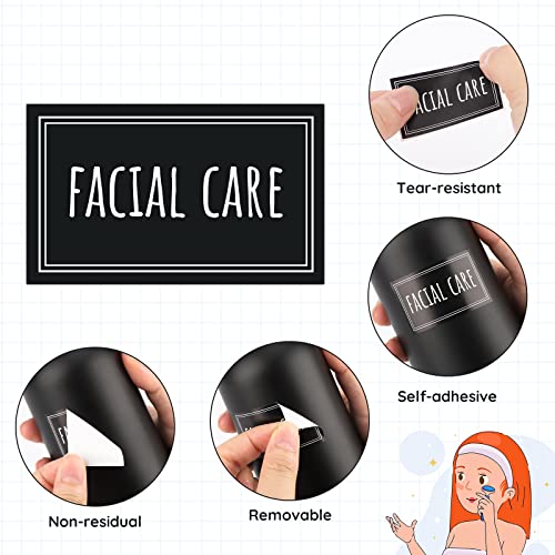 Image of Segbeauty Soap Dispenser Waterproof Labels, 36 Packs Self-Adhesive Minimalist Labels Stickers for Bottles, Farmhouse Bathroom Kitchen Laundry Removable Cleaning Label for Shampoo Dish Soap Deter-Gent