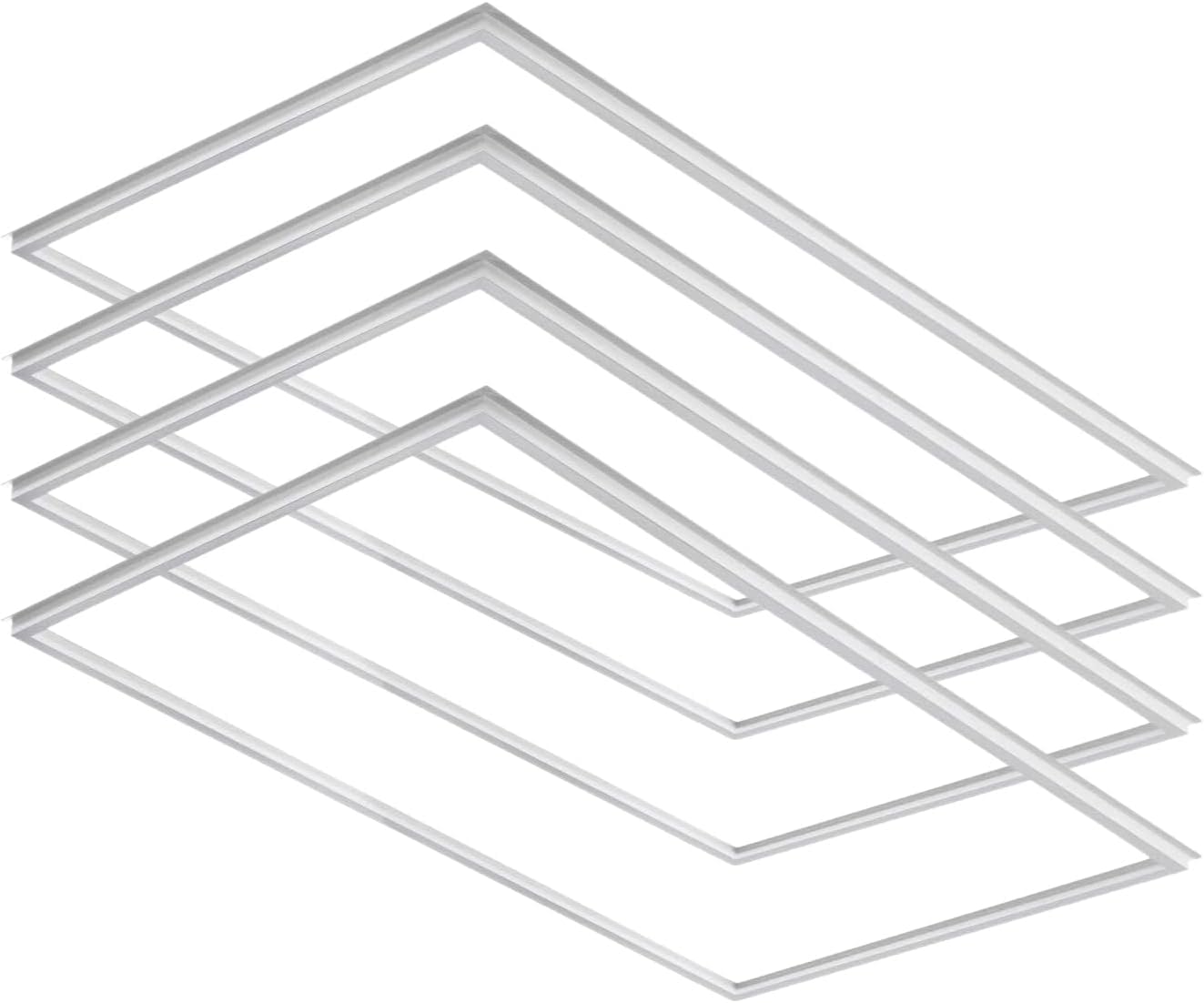2X4 FT Edge-Lit Frame LED Panel Lights,5CCT Selectable 3000K-6500K