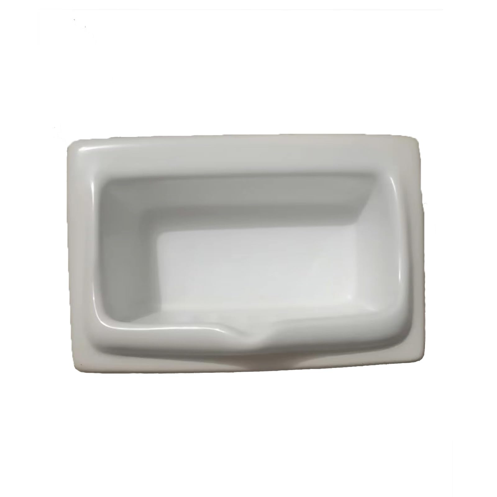 Biała ceramiczna mydelniczka pod prysznic - wpuszczana mydelniczka nie rdzewieje i odporna na pleśń łatwa do czyszczenia idealna do ścian kafelkowych półka na mydło A-666