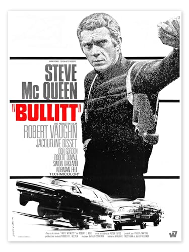 Bullitt Poster de Vintage Entertainment Collection 50 x 70 cm Tableaux Décoration murale
