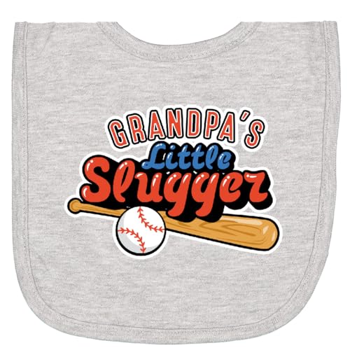 inktastic Grandpa's Little Slugger Newborn Bib