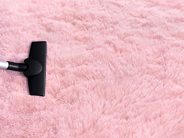 Image of 2x2 feet Soft Area Rug for Living Room and Bedroom, Modern Indoor Floor Carpet with Non-Slip Backing, Comfortable Decorative Home Decor Rug, Easy Clean & Durable- (Pink, Round)