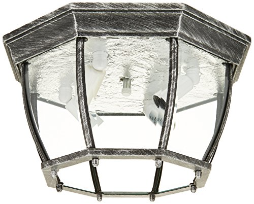 Trans Globe Lighting TG4907 SWI Four Flushmount Lantern Outdoor-Post-Lights, 6-1/2-Inch, Multi