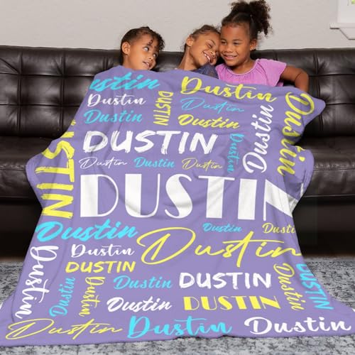 Personalized Blankets for Kids with Names Customized Blankets with Name for Adult Custom Blanket Gift for Birthday Christmas Valentines Day Gift