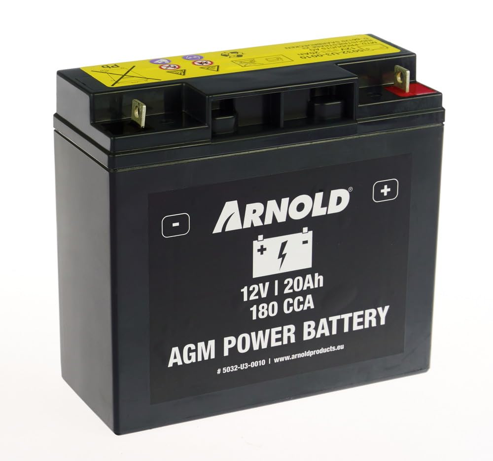 ARNOLD Akumulator rozruchowy AGM AZ110, 12 V 20 Ah, 180 CCA do traktorów ogrodowych 5032-U3-0010, biegun +prawy