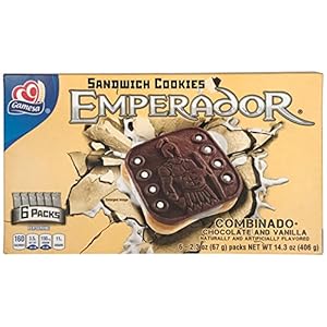 Carniceria Compare, Emperador Chocolate and Vanilla Sandwich Cookies, 14.3 Ounce