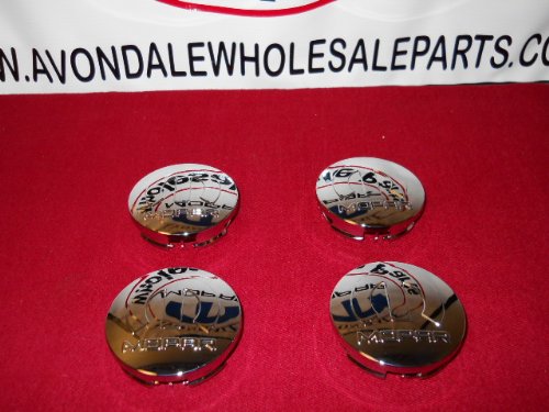 CHARGER CHALLENGER CHROME WHEEL CENTER CAPS MOPAR LOGO