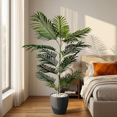 Image of Kayra Decor 4 Feet Artificial Palm Plant for Home Decor | Artificial Tree Without Pot