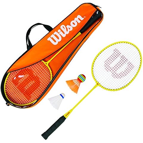 Set de bádminton para niños Wilson Junior con 2 raquetas y volantes de plástico Cover