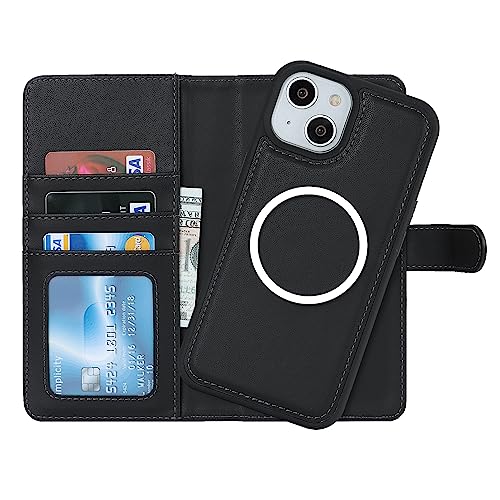 Pelanty for iPhone 15 ケース手帳型 Magsafe対応ワイヤレス充電 for iPhone15 2in1分離式 携帯カバー PUレザー+TPU 財布型カバー マグネット 取り外し自由 両用2way 小銭入れ札入れ カード収納 スタンド